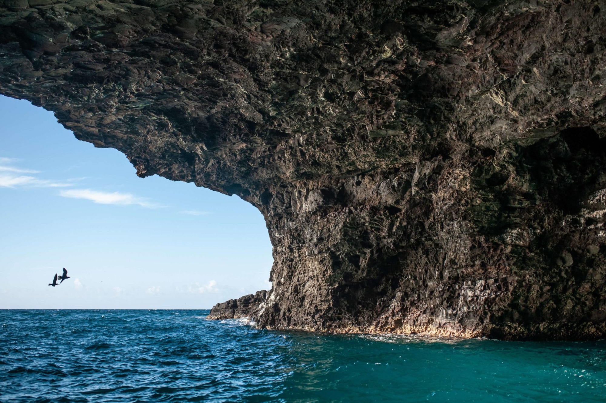 Inside Honopu Sea Cave, Wet Cave Inside Honopu Sea Cave, Wet Cave
