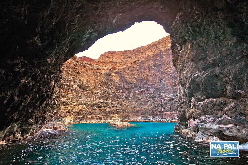 Open Ceiling sea cave on the Na Pali Coast Open Ceiling sea cave on the Na Pali Coast
